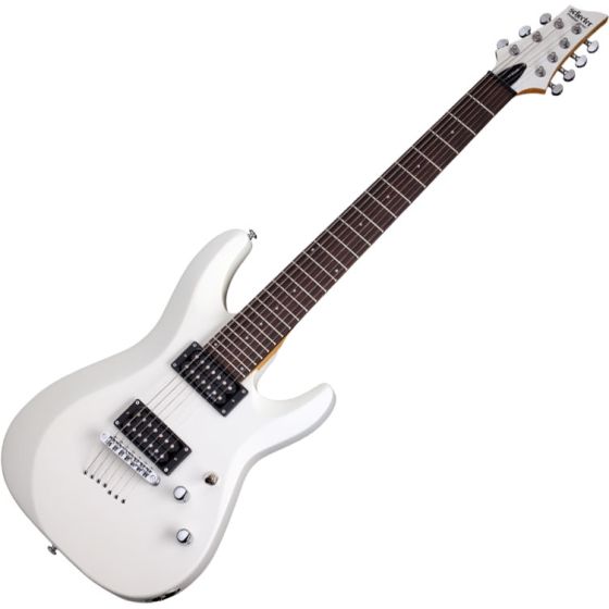 Schecter C-7 Deluxe Electric Guitar Satin White, 438