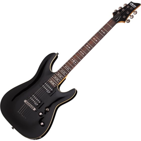Schecter Omen-6 Electric Guitar in Gloss Black Finish, 2060