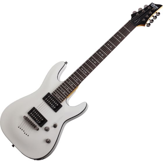 Schecter Omen-7 Electric Guitar in Vintage White Finish, 2067
