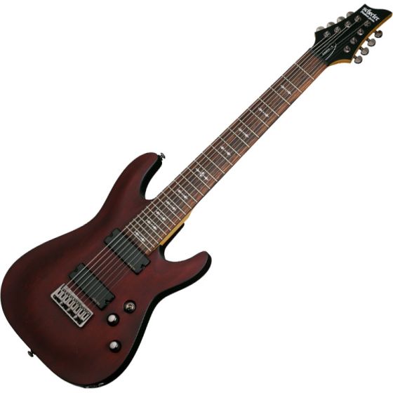 Schecter Omen-8 Electic Guitar in Walnut Satin Finish, 2074