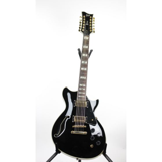 ESP LTD Xtone PC-2-12 Black Electric Guitar, XPC212BLK