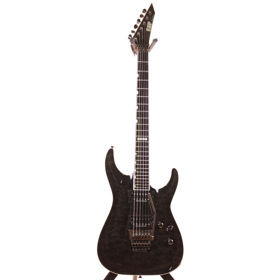 ESP Horizon FR-II w/ Duncans See Thru Black Electric Guitar, EHORFRIIDSTBLK