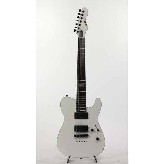 ESP E-II TE-7 Tele Snow White 7 String Electric Guitar w/ Case, EIITE7SW