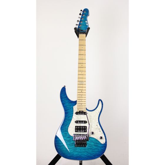 ESP E-II Standard ST-1 QM Quilted Maple Aqua Marine Electric Guitar, EIIST1QMMAQM