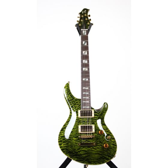 ESP Original Series Mystique Custom Shop See Thru Green Exhibition Electric Guitar, EMYSTCTMSTG