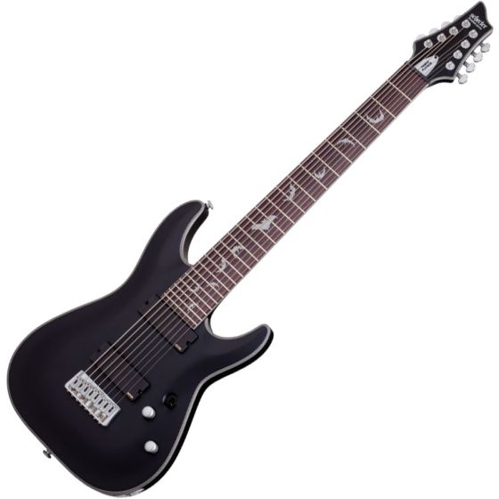 Schecter Damien Platinum-8 Electric Guitar Satin Black, 1187