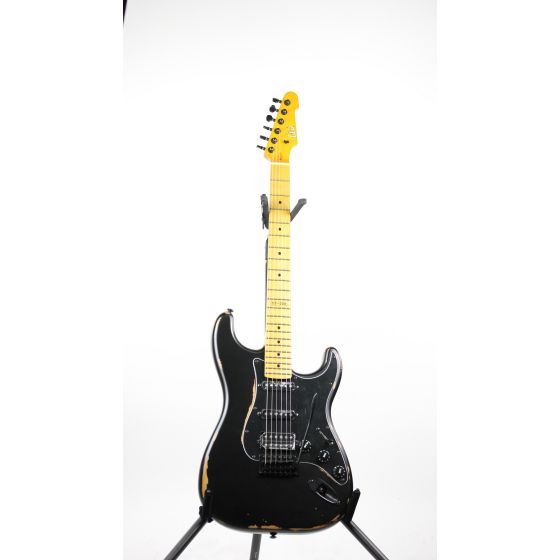 ESP LTD ST-203 Distressed Black HSS Sample/Prototype Electric Guitar, LST203HSSMMGRBLKS