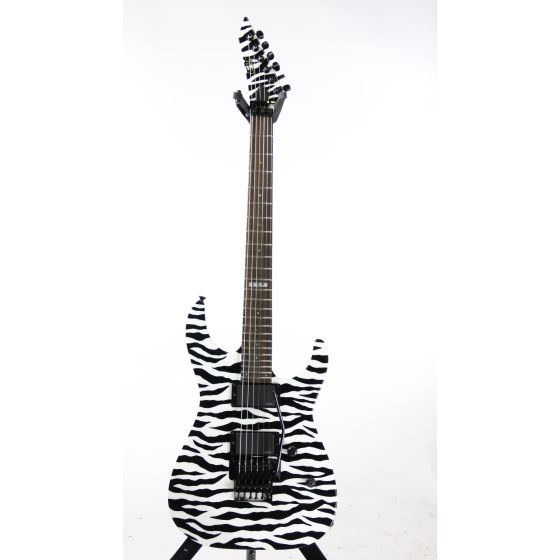 ESP E-II Standard M-II Neck-Thru Zebra Electric Guitar w/ Case, EIIMIINTZEBRA