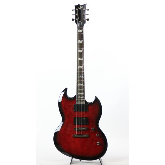 ESP LTD Viper-330FM Trans Black Cherry Burst Prototype Electric Guitar, LVIPER330FMSTBCSB