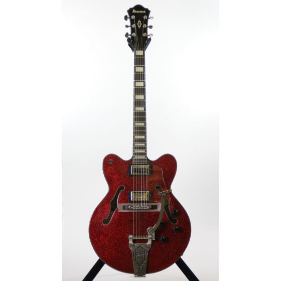 Ibanez AFD75T Artcore Red Sparkle Hollow Body Electric Guitar, AFD75TRSP