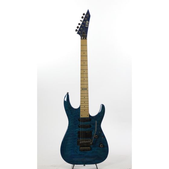 ESP LTD MH-103QM HSS STB See Thru Blue Electric Guitar Sample/Prototype, LMH103QMSTB