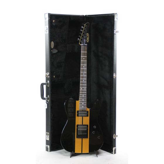 Schecter USA PT GT Custom Shop Black and Gold Electric Guitar, 14-10023