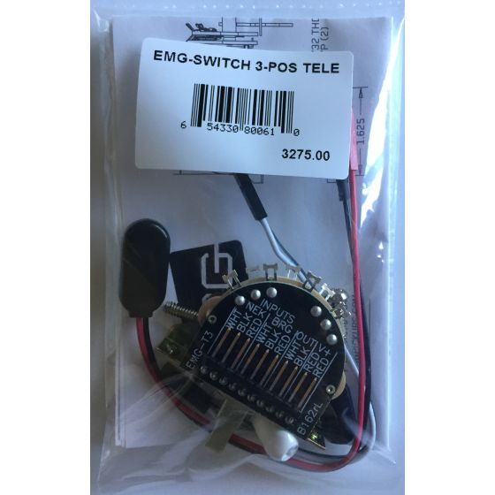 EMG 3 POS Tele Switch -T3 B162 Solderless, 3275.00