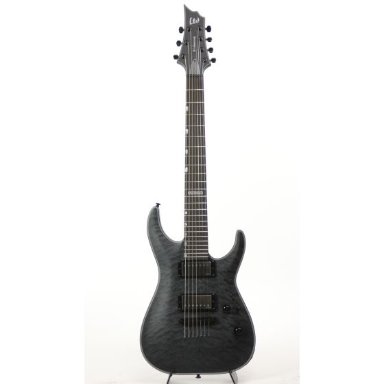 ESP LTD H7-2015 40TH Anniversary See Thru Black Satin Electric Guitar, LH72015