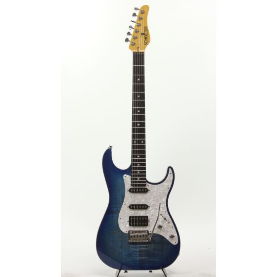 Schecter USA Sunset Custom Custom Shop Trans Sky Blue Electric Guitar, 6998