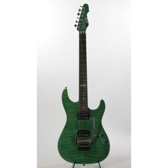 ESP E-II ST-2 Rosewood EGR Flame Maple Emerald Green Electric Guitar, EIIST2FMREGR