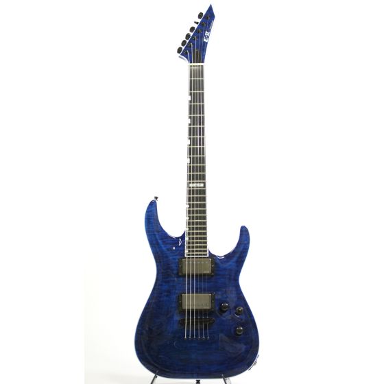 ESP E-II Horizon NT II Black Aqua (Overseas Model) w/ Case, EIIHORNTIIBKAQ