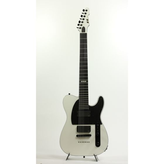 ESP E-II Standard TB-7 Barritone Tele White Electric Guitar (Overseas Model) Rare, EIITB7BWH