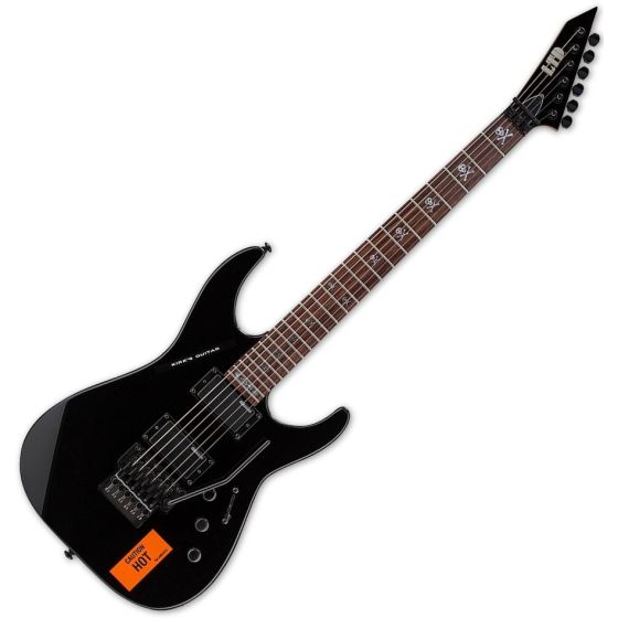 ESP LTD KH-202 Caution Kirk Hammett Guitar in Black, LTD KH-202 CAUTION
