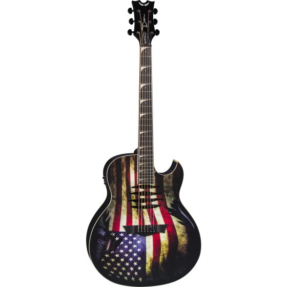Dean Mako Dave Mustaine Acoustic Electric Guitar USA Flag MAKO GLORY, MAKO GLORY