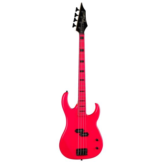 Dean Custom Zone Fluorescent Pink Bass Guitar CZONE BASS FLP, CZONE BASS FLP