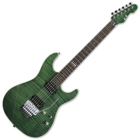 ESP E-II ST-2 FM RW EGR Emerald Green Finish Electric Guitar, EIIST2FMRWEGR