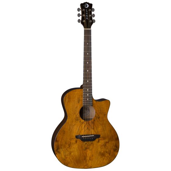 Luna Gypsy Exotic Spalt Acoustic Guitar GYP SPALT, GYP SPALT