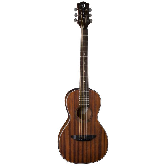 Luna Gypsy Muse Parlor Acoustic Guitar Mahogany GYP P MAH, GYP P MAH