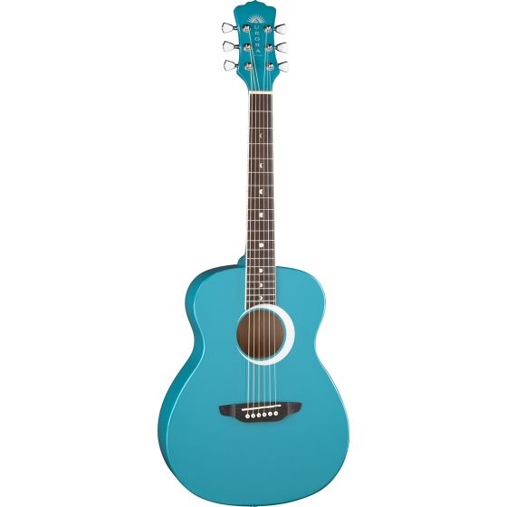 Luna Aurora Borealis 3/4 Acoustic Guitar Teal AR BOR TEAL, AR BOR TEAL