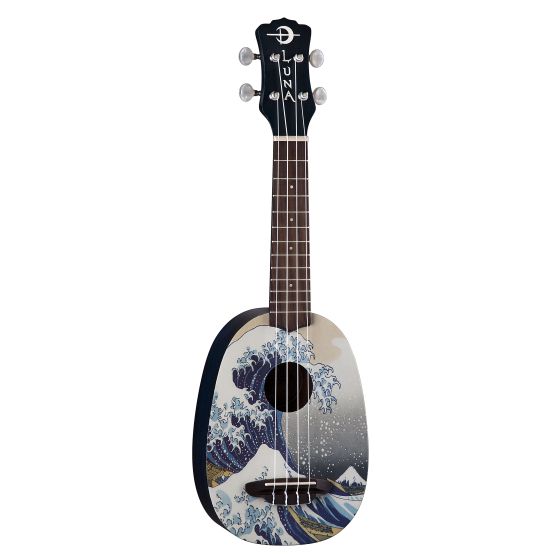 Luna Uke Great Wave Pinapple w/Gigbag UKE GWS, UKE GWS