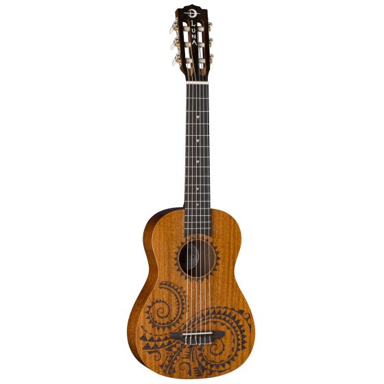 Luna Uke Tattoo Mahogany 6 String Baritone UKE TAT 6 MAH, UKE TAT 6 MAH