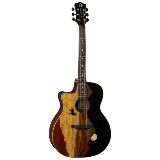 Luna Vista Wolf Tropical Wood Left Handed Acoustic Electric Guitar w/Case VISTA WOLF L, VISTA WOLF L