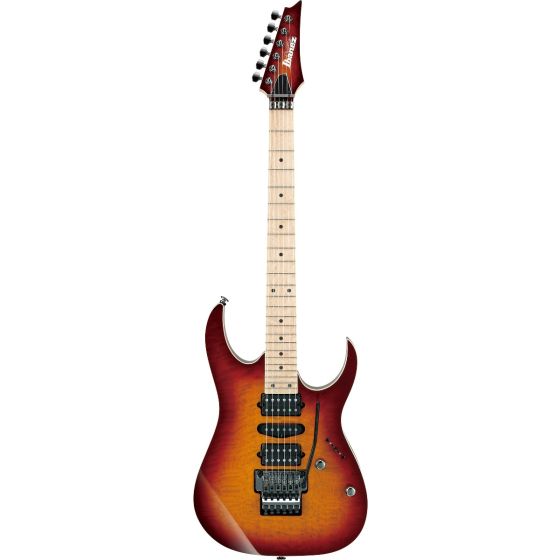 Ibanez RG Prestige RG657MSK STB Sunset Burst Electric Guitar w/Case, RG657MSKSTB