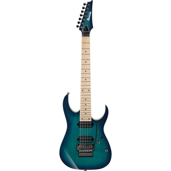 Ibanez RG Prestige RG752AHM NGB 7 String Nebula Green Burst Electric Guitar w/Case, RG752AHMNGB