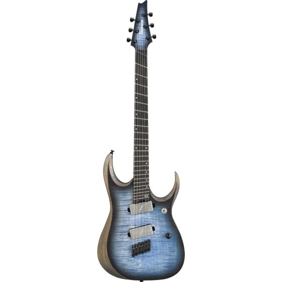 Ibanez RGD Iron Label Multi Scale RGDIM6FM CLF Cerulean Blue Burst Flat Electric Guitar, RGDIM6FMCLF
