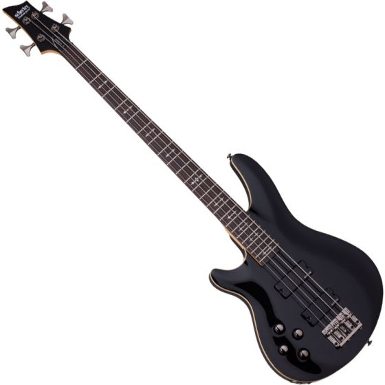 Schecter Omen-4 Left-Handed Electric Bass in Gloss Black Finish, 2092
