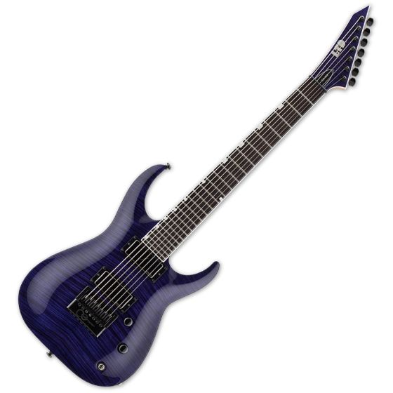 ESP LTD Brian Head Welch SH-7ET FM 7-String Guitar See Thru Purple B Stock, LSH7ETFMSTP