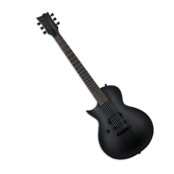 ESP LTD EC-Black Metal Electric Guitar Black Satin Left Handed, LECBKMBLKSLH