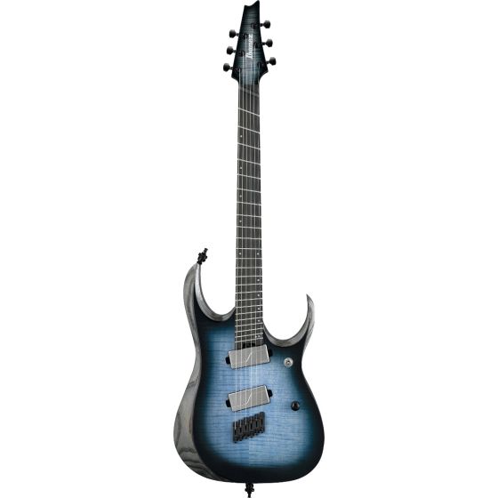 Ibanez RGD61ALMS CLL RGD Axion Label Multi Scale 6 String Cerulean Blue Burst Low Gloss Electric Guitar, RGD61ALMSCLL