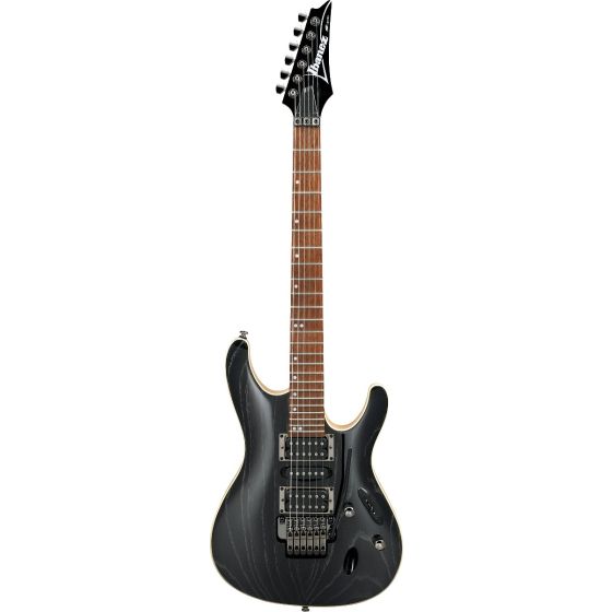 Ibanez S570AH SWK S Standard 6 String Silver Wave Black Electric Guitar, S570AHSWK