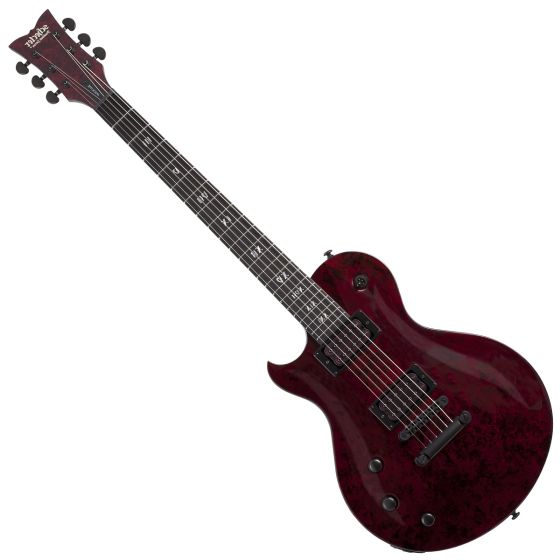 Schecter Solo-II Apocalypse Left Handed Electric Guitar in Red Reign, 1295