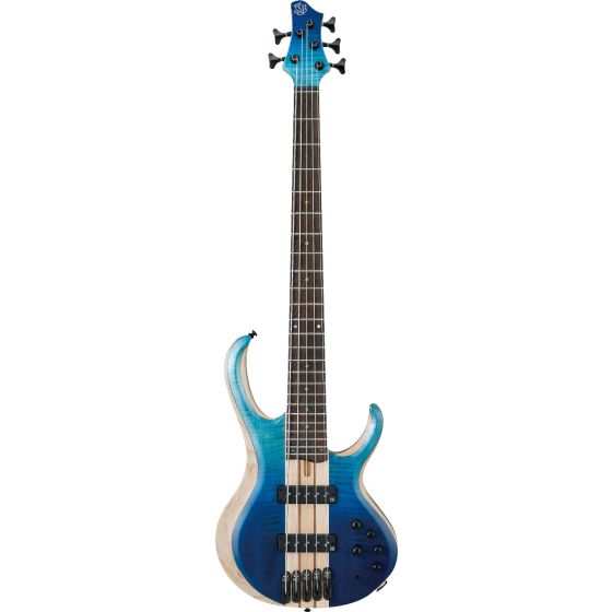 Ibanez BTB 20th Anniversary BTB20TH5 5 String Blue Reef Gradation Low Gloss Bass Guitar, BTB20TH5BRL