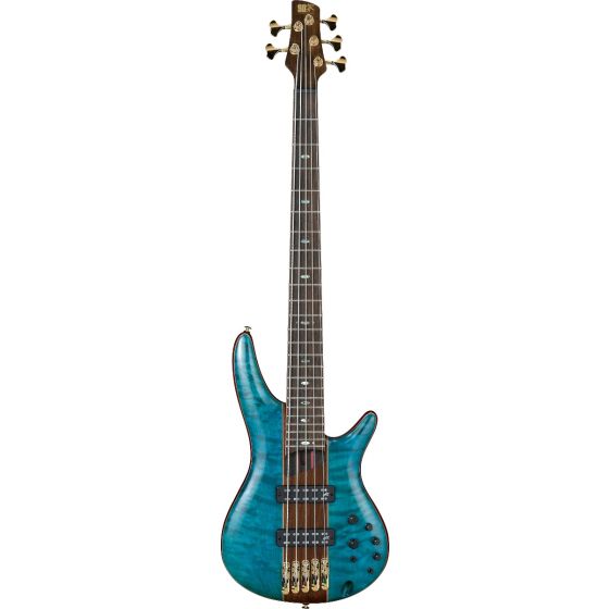 Ibanez SR Premium SR2405 5 String Caribbean Green Low Gloss Bass Guitar, SR2405WCGL