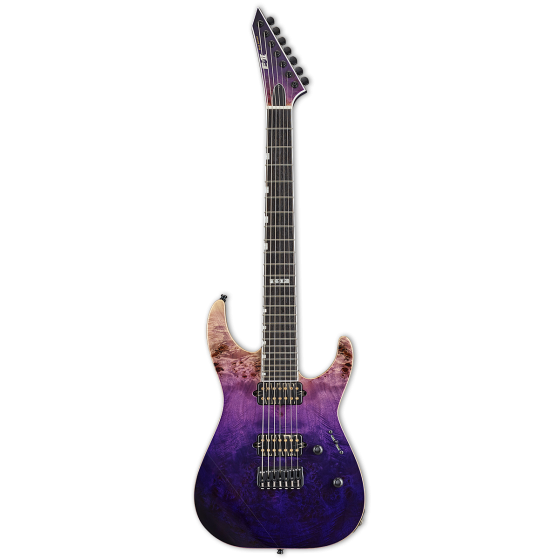 ESP E-II M-II 7 NT Purple Natural Fade Electric Guitar w/Case, EIIMII7NTHSPRNFD