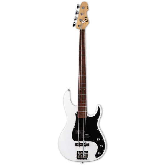 ESP LTD AP-204 Snow White 4 String Bass Guitar, LAP204SW