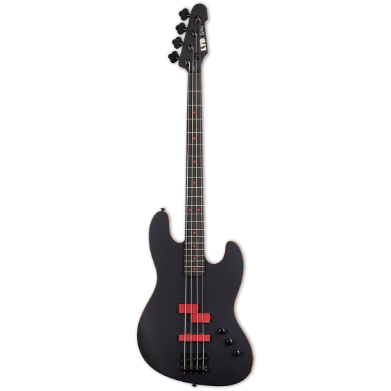 ESP LTD FBJ-400 Frank Bello Black Satin Bass Guitar, LFBJ400BLKS