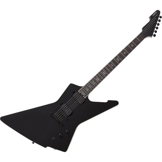 Schecter E-1 SLS Elite Evil Twin Electric Guitar in Satin Black, 1343