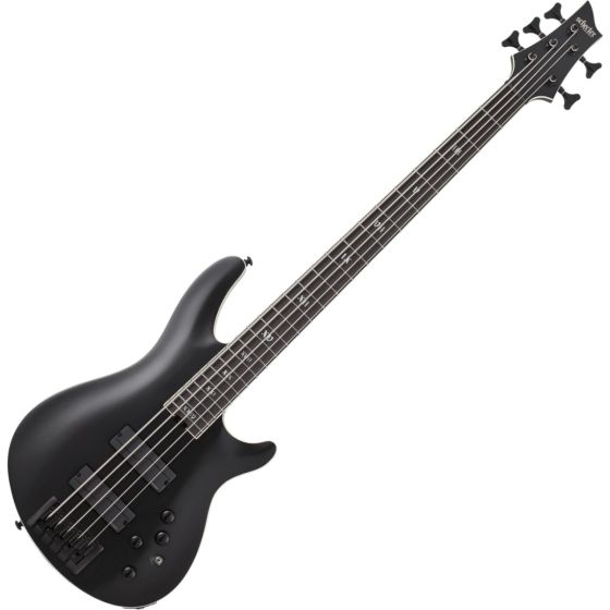 Schecter SLS ELITE-5 Evil Twin Electric Bass in Satin Black, 1395