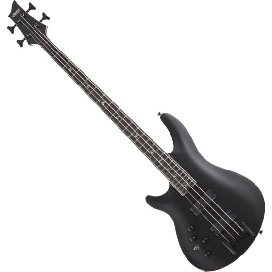 Schecter SLS ELITE-4 Evil Twin Left Hand Electric Bass in Satin Black, 1396