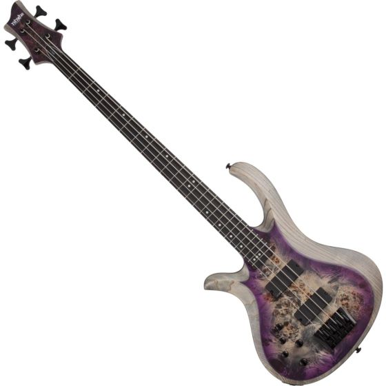 Schecter RIOT-4 Left Hand Electric Bass in Satin Aurora Burst, 1454